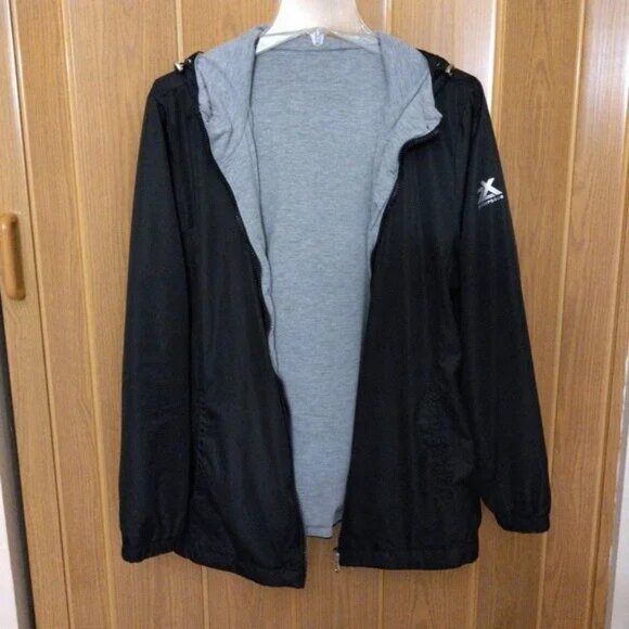 Womens ZeroXposur Rainshell Lightweight Reversible Jacket XL Black - Picture 3 of 9